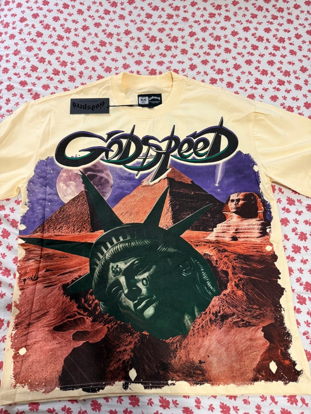 GodSpeed Graphic Short Sleeve Tee - Cream